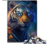 Puzzles pour Adultes 1000 pièces Fantasy Tiger Puzzles Carton pour Adultes Parfait pour Les Adolescents et Les familles, Cadeau de Vacances idéal Taille : 38x26cm
