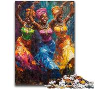 Puzzles pour Adultes 1000 pièces Femme Africaine pour et 14 Ans et Plus Jeu Impossible Cadeau d'anniversaire de Noël 26x38cm