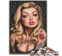 Puzzles pour Adultes 1000 pièces, Femme Artistique, défi d'intelligence cérébrale, Jouets addictifs, Cadeau Amusant pour Les 14 Ans et Plus, 50x75cm