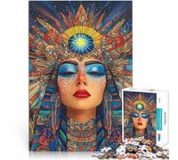 Puzzles pour Adultes 1000 pièces Femme Mystique avec Une Couronne de Soleil Jeu intellectuel décoration Murale 38x26cm