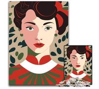Puzzles pour Adultes 1000 pièces Femmes Coloriage Impossible Puzzles pour Adultes Idéal pour Les Amoureux Cadeau Parfait de Noël Nouvel an Saint Valentin 1000 PCS (75x50cm)