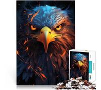Puzzles pour Adultes 1000 pièces Feu de fierté de l'aigle américain Casse-tête pour est idéal comme Cadeau pour Toute la Famille 75x50cm