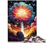 Puzzles pour Adultes 1000 pièces Feux d'artifice Difficile et Stimulant à compléter mais Amusant et Humoristique 14,96 po x 20,47 po