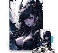 Puzzles pour Adultes 1000 pièces Fille d'anime Dark Angel Jouets éducatifs d'apprentissage Interaction Parent-Enfant 75x50cm