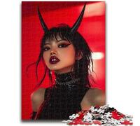 Puzzles pour Adultes 1000 pièces Fille du Diable pour Jeu éducatif Défi Jouet pour est idéal comme Cadeau pour Toute la Famille 38x26cm