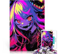Puzzles pour Adultes 1000 pièces Fille Monstre d'Anime pour Le Jeu éducatif Challenge Toy pour la décoration intérieure 52x38cm