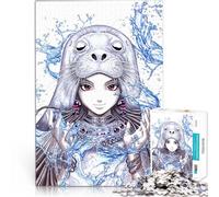 Puzzles pour Adultes 1000 pièces Fille Selkie Seal Jeu Familial Anti-Stress Défi Difficile pour la décoration intérieure 38x26cm