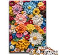 Puzzles pour Adultes 1000 pièces Fleurs artistiques Anti-Stress Défi Difficile Décoration d'intérieur Unique et Cadeaux 50x75cm