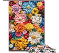 Puzzles pour Adultes 1000 pièces Fleurs artistiques, Jouets éducatifs, idéal comme Cadeau pour Toute la Famille, à partir de 14 Ans (Taille 26x38cm)