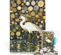 Puzzles pour Adultes 1000 pièces Fleurs d'aigrette à la manière de Gustav Jeu Pratique est idéal comme Cadeau pour Toute la Famille 52x38cm