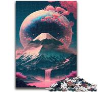 Puzzles pour Adultes 1000 pièces Fleurs de Cerisier Art Japonais pour Les 14 Ans et Plus Cadeaux intéressants pour la réduction du Stress pour Les Amis et la Famille 26x38cm