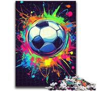 Puzzles pour Adultes 1000 pièces Football Adolescent Puzzle, Intéressant Réduction du Stress Interaction Parent-Enfant (75x50cm)