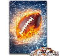 Puzzles pour Adultes 1000 pièces, Football sur Glace et feu, Jeu Stimulant et Jeu Familial, Cadeaux du Père Noël Secret 50x75cm