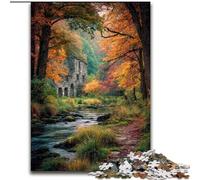 Puzzles pour Adultes 1000 pièces Forêt d'automne, Jouet éducatif et décompressant, idéal comme Cadeau pour Toute la Famille (Taille 50x75cm)