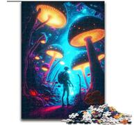 Puzzles pour Adultes 1000 pièces Forêt de Champignons en Carton, Casse-tête Stimulant à Faire soi-même, Jeu Familial interactif 1000 pièces(26x38cm)