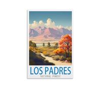 Puzzles pour Adultes 1000 pièces Forêt Nationale de Los Padres DIY Jeu éducatif Jouet Coucher de Soleil Cadeau pour Maman, Femme, Amie 38x26cm