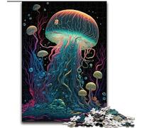 Puzzles pour Adultes 1000 pièces Forêts de Champignons psychédéliques en Bois, Jeu Familial interactif, adapté aux 14 Ans et Plus 50x75cm pour Jeu interactif en Famille