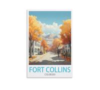 Puzzles pour Adultes 1000 pièces, Fort Collins, Colorado. Jeu éducatif et Stimulant de 1000 pièces pour Adultes et Enfants (70 x 50 cm).