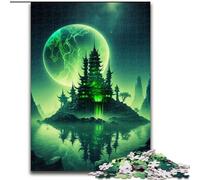 Puzzles pour Adultes, 1000 pièces, Forteresse au néon, Taille 50x75cm, activité familiale, décoration d'intérieur, Cadeau de Noël