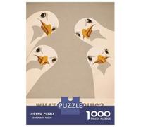 Puzzles pour Adultes 1000 Pièces Four Geese Asking What You Doing Puzzles pour Adultes, Amusants Et Humoristiques, Cadeaux d'anniversaire, De Noël 70x50cm/1000pcs