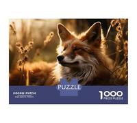 Puzzles pour Adultes 1000 Pièces Fox in The Sunlight Puzzle pour Adultes, Jeu De Réflexion, Cadeaux pour Femmes, Activités Amusantes À La Maison 38x26cm/1000pcs