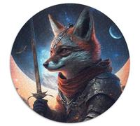 Puzzles pour Adultes 1000 pièces Fox Warrior Puzzle 1000 pièces Puzzle 1000 pièces Activité de Liaison familiale, Cadeau Unique pour Les Vacances et Les Anniversaires (Taille 67,5 x 67,5 cm)