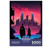 Puzzles pour Adultes 1000 Pièces Funny Space Fox Puzzle Adulte - Jeu De Réflexion - Améliore La Mémoire - Réduit Le Stress - Cadeaux 38x26cm/1000pcs