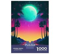Puzzles pour Adultes 1000 Pièces Futuristic Synthwave Fusio Puzzle pour Adultes - Jeu De Réflexion - Idéal pour Se Divertir À La Maison - Cadeau d'anniversaire Ou De Noël 52x38cm/1000pcs