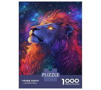 Puzzles pour Adultes 1000 Pièces Galactic Lion Majesty -7 Puzzles pour Adultes Jeu Manuel Améliore La Mémoire Activités Amusantes À La Maison 52x38cm/1000pcs