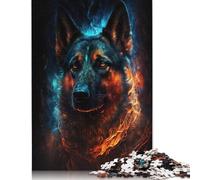 Puzzles pour Adultes 1000 pièces Galaxie Animaux Rhinocéros Puzzle en Bois pour Adultes Casse-tête 1000 pièces (75x50cm)