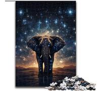Puzzles pour Adultes 1000 pièces Galaxies Éléphants Puzzle en Carton, Casse-tête Stimulant pour Adolescents, soirée de Jeux en Famille Amusante 1000 pièces(26x38cm)