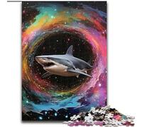 Puzzles pour Adultes 1000 pièces Galaxies Requin Puzzle Un Casse-tête Stimulant pour Les Adolescents, Parfait pour la décoration intérieure ou comme Cadeau (Taille : 26x38cm)