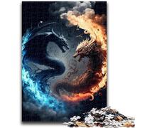 Puzzles pour Adultes 1000 pièces Galaxy Art Dragon pour Les 14 Ans et Plus Jouet éducatif intellectuel décompressant Excellent Cadeau 38x26cm