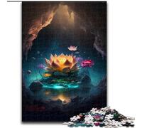 Puzzles pour Adultes, 1000 pièces Galaxy Art Lotus Jigsaw Gift DIY Fun Suitable for Home Living Office Decoration (Taille : 50x75cm)