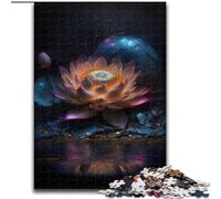 Puzzles pour Adultes 1000 pièces Galaxy Art Lotus Jigsaw Jeu Familial créatif et décoration d'intérieur, Cadeau de Noël idéal pour Les Adolescents (Taille : 50x75cm)