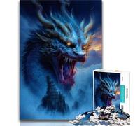 Puzzles pour Adultes 1000 pièces Galaxy Art Wolf 1000 pièces Staycation Kill Time avec Affiche Assortie et Feuille de Questions 26x38cm