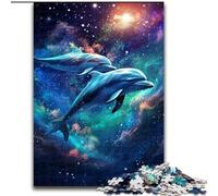 Puzzles pour Adultes 1000 pièces Galaxy Dolphin Puzzles pour 1000 pièces Cadeau Parfait pour Les Anniversaires, Les Vacances et la décoration intérieure (Taille 26x38cm)