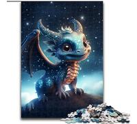 Puzzles pour Adultes 1000 pièces Galaxy Dragon Baby Puzzle en Bois, Casse-tête Stimulant à Faire soi-même, Jeu Familial interactif 1000 pièces(50x75cm)