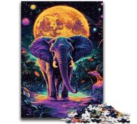 Puzzles pour Adultes 1000 pièces Galaxy Elephant Jeu Stimulant Jouets à Offrir en Cadeau pour Toute la Famille à partir de 14 Ans 38x26cm