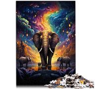 Puzzles pour Adultes 1000 pièces Galaxy Elephant Learning Puzzle éducatif Staycation Kill Time 14,96 po x 20,47 po Convient aux Adolescents de 14 Ans et Plus