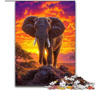 Puzzles pour Adultes 1000 pièces Galaxy Elephant Puzzles pour Adultes Taille 50x75cm Parfait pour Halloween, Noël, Cadeau d'anniversaire