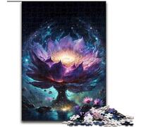 Puzzles pour Adultes 1000 pièces Galaxy Fantasy Lotus Puzzle en Carton, Parfait pour Halloween, Noël, Cadeau d'anniversaire 1000 pièces(26x38cm)