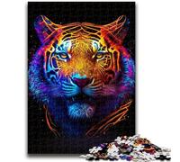 Puzzles pour Adultes 1000 pièces Galaxy Fantasy Tiger Jeux éducatifs Jeu éducatif pour Anniversaire, Noël pour et 14 Ans 26x38cm