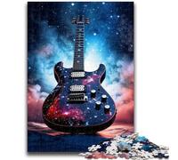 Puzzles pour Adultes 1000 pièces Galaxy Guitare Puzzle pour Adolescents, Jeu Familial Anti-Stress, défi Difficile adapté aux Couples (75x50cm)