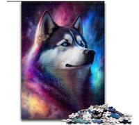 Puzzles pour Adultes 1000 pièces Galaxy Husky Puzzles en Carton, Casse-tête Stimulant pour Adolescents, Jeu interactif Amusant en Famille 1000 pièces(26x38cm)