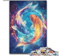 Puzzles pour Adultes 1000 pièces Galaxy Koi Puzzle Adulte Jeu Cadeau Famille Jeu Interactif Défi Cérébral Cadeau 50X75CM