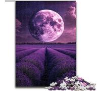 Puzzles pour Adultes 1000 pièces Galaxy Lavande en Bois, pour Les Anniversaires, Noël, Halloween, Thanksgiving et Pâques(1000 pièces, 50x75cm)