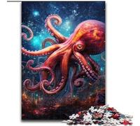 Puzzles pour Adultes 1000 pièces Galaxy Octopus Puzzle Activité de cohésion familiale, Cadeau Unique pour Les Vacances et Les Anniversaires (Taille : 50x75cm)
