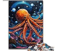 Puzzles pour Adultes, 1000 pièces Galaxy Octopus Puzzle en Carton, idéal pour Les Loisirs en Famille pour Les fêtes et Les Anniversaires 1000 pièces(26x38cm)