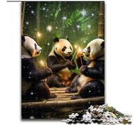 Puzzles pour Adultes 1000 pièces Galaxy Panda Puzzle Jeu de décoration DIY Stimulant pour Le Cerveau, Jouet interactif Familial (Taille : 26x38cm)